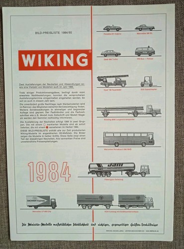 Wiking automodelle prospekt - wiking,