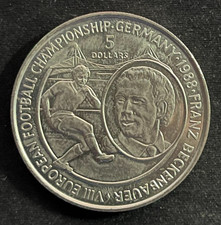 Niue 5 Dollar- UEFA-Fußball EM BRD 1988 Auflage 50000 Stück