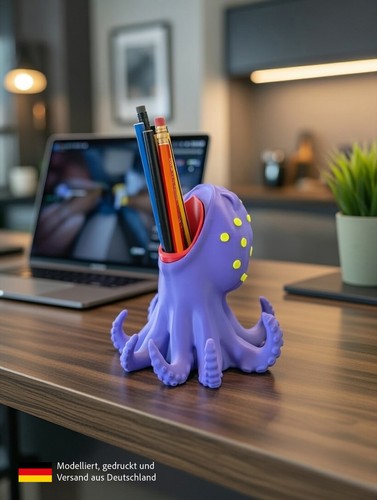 Oktopus stiftehalter deko - –,