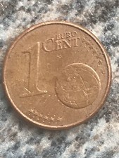 1 Cent   Euro  Münze Fehlprägung 2001 Niderland Umlafmünze