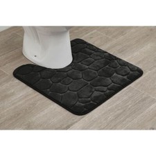 Vorleger badteppich schwarz - wc,