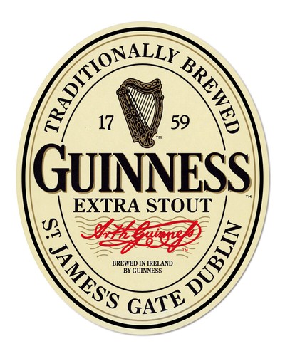 Guinness blechschild 5x45 - guinness, 36,5x45