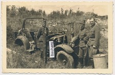 Foto Wehrmacht Soldaten PKW