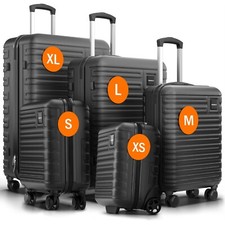 Travely Polycarbonat Koffer - passend für Ryanair, Lufthansa, Eurowings und co