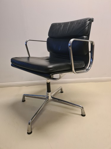 Vitra 208 schwarz leder - vitra,