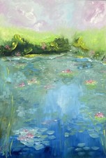 Pastell-Ölgemälde im