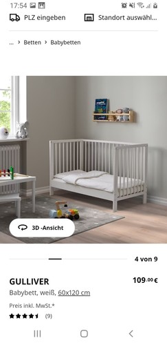 Ikea gitterbett weiß - gitterbett, gulliver
