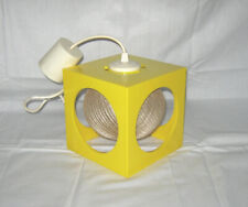 STILECHTE Cube Würfel Lampe 70er vintage mid-century TOP design, gelb