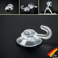 1-100 x Saugnapf 30 mm für Bad Küche mit Kunststoff-Haken transparent Saugnäpfe