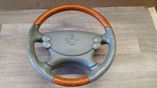 MERCEDES-BENZ CLK (C209) Lederlenkrad Holz grau A2304601303