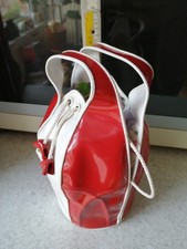 70er Jahre Thermotasche kleine Tasche innen ausgepolstert Kindertasche Lackleder