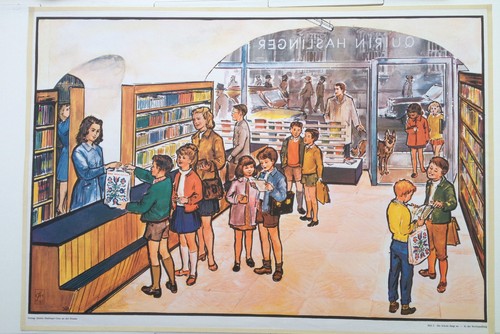 Altes schulwandbild - altes,
