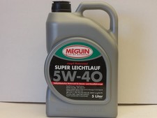 7,68€/l Meguin Megol Motorenöl Super Leichtlauf vollsynt SAE 5W-40 5 L BMW VW MB