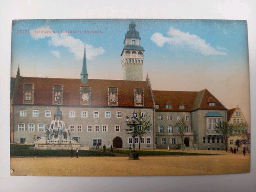 Zeitz rathaus mit - ak,