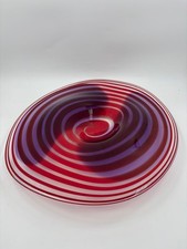 Murano Glas Schale rot
