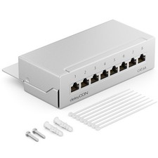 deleyCON CAT6a Patchpanel 8