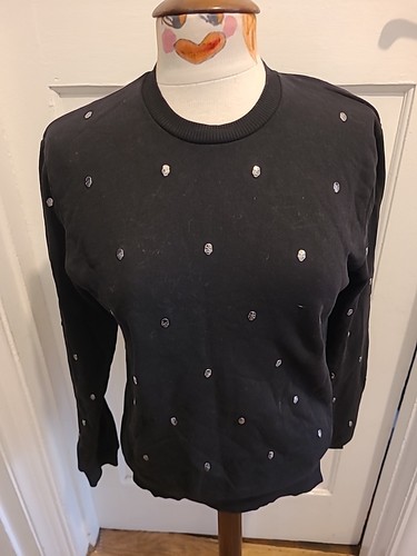 Schwarzer totenkopf pullover - schwarzer,