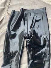 Latex Leggings Herren Gr. L mit Reißverschluss Low Waist