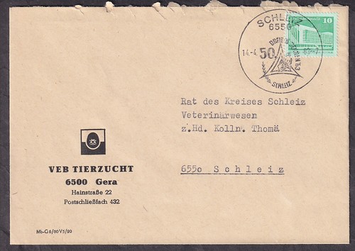 Sonderstempel 1983 schleiz - sonderstempel,
