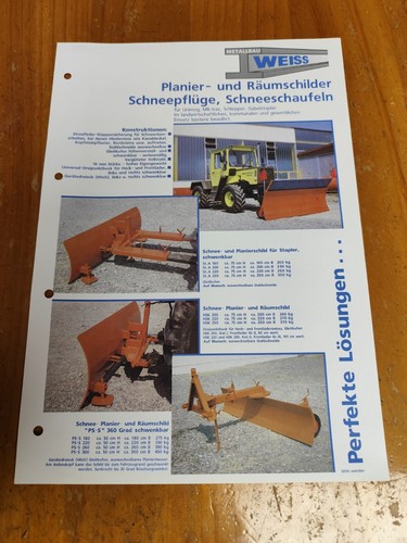 Weiss schilder trac unimog - weiss,