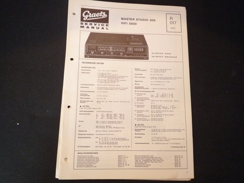 Original service manual - original,