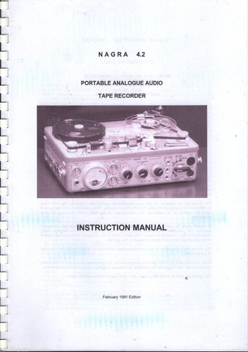 Instruction manual nagra 2 - ,