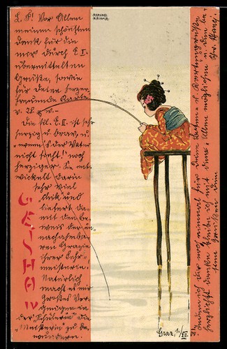 Künstler raphael kirchner - künstler-ak,
