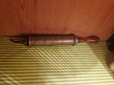 Alte Klistierspritze Zinn