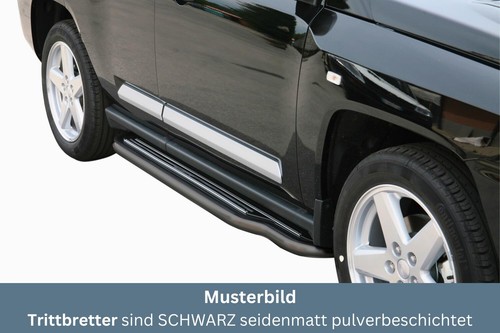 Trittbretter schwarz für jeep - trittbretter,