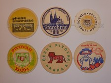 6 Bierdeckel Tschechische Republik | Czech Republic  #18740