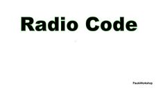 Radio Code DACIA  DUSTER