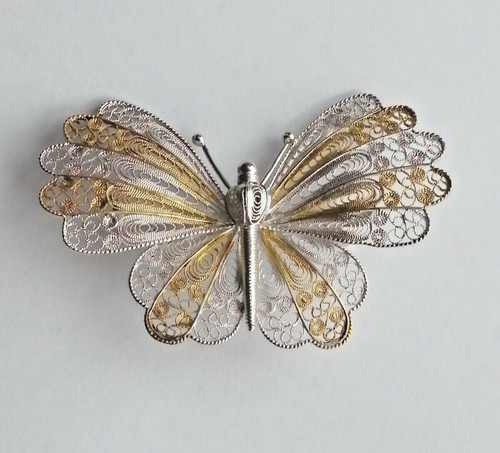 Brosche schmetterling groß - brosche,