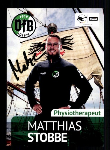 Matthias stobbe autogrammkarte - matthias,