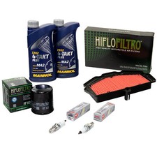 Wartung Set für Kawasaki KLE 650 Z650 Vulcan 2L Öl Luftfilter Ölfilter Zündkerze