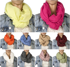 XXL Rundschal Loop uni Viskose Baumwolle 30 Farben (SH-9216)