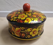 Original Russische Lackdose; 16cm Durchmesser; sehr gut erhalten