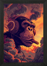 Gerahmtes Wandbild Marihuana