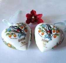 2 x Hutschenreuther Porzellan Herz 2006 / ev 203 (26)