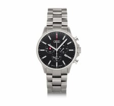 Audi Chronograph Uhr Titan Herrenuhr Armbanduhr Herren silber schwarz 3102200200