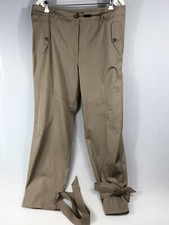 Hose MarcCain hellbraun Gr. N 6 (ca. 44) ausgefallener Beinabschluss Baumwolle