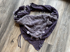 CECIL Damen Dreieckstuch, lila-weiß