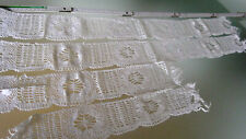 4 alte Häkelbordüren - Landhausstil  für Bauernschrank / Regale - Handarbeit
