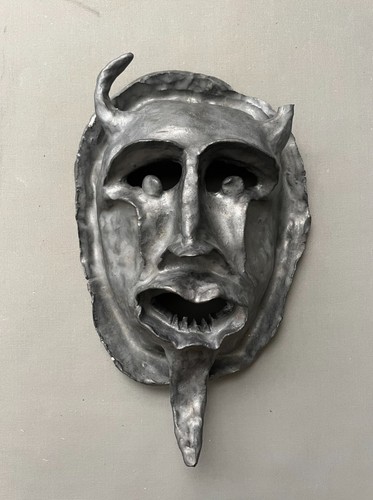 Teufelskopf keramikmaske - teufelskopf,,