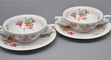 Rosenthal Maria Flowers Blumenstrauß Suppenschale und Untertasse für 2 Personen