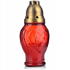 Grablicht Herzform aus Glas