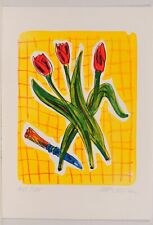 Moritz Götze - 3 Tulpen /2007/handsigniert/ 250 Exemplare/ Lithographie