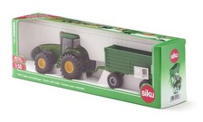 Siku Farmer 1953 Traktor mit Anhänger John Deere 1:50 Trecker Schlepper Neu