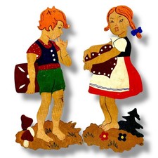 1960er Märchen-Holzbilder