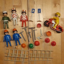 6 Playmobil Figuren Arbeiter