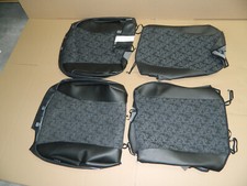 SIEBERG Sitzbezüge Schonbezüge CLIO Vordersitze TEILLEDER  maßgefertigt SCHWARZ